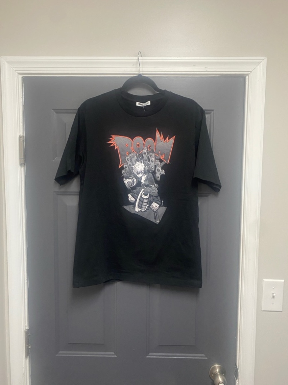 SPAO x My Hero Academia Bakugo Katsuki "BOOM" Graphic T-Shirt bNWT Anime  large